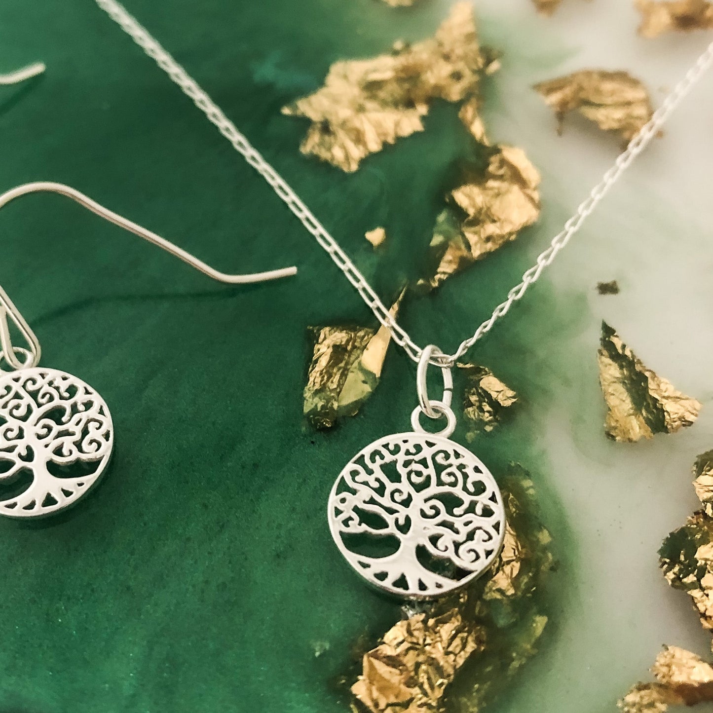 Tree Of Life Circle Charm Necklace