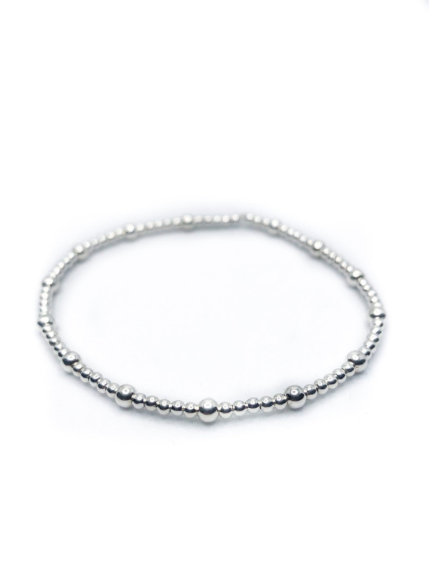 Sterling Silver Beaded Bracelet