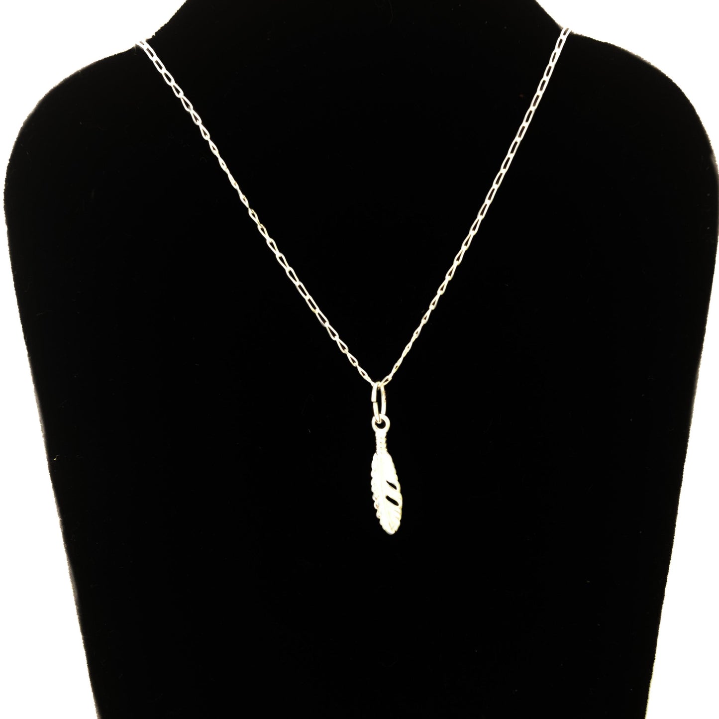 Floating Feather Charm Necklace