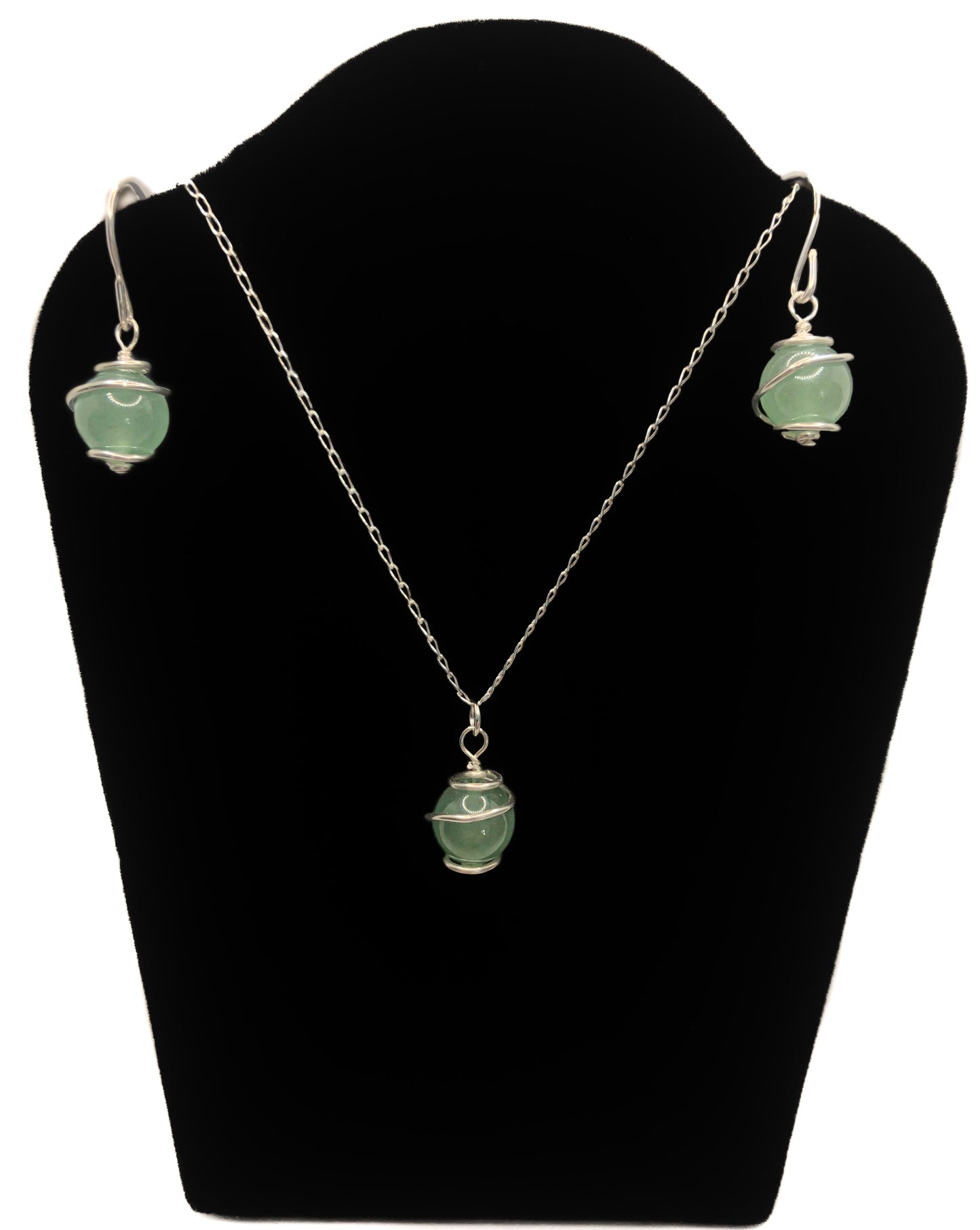 Crystal in Sterling Silver Cage Earrings