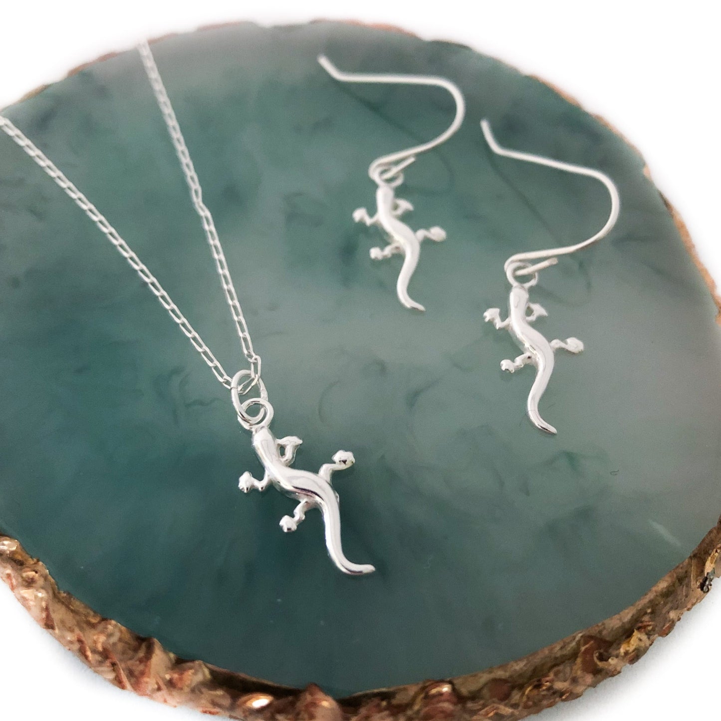 Quirky Mr Gecko Lizard Earrings