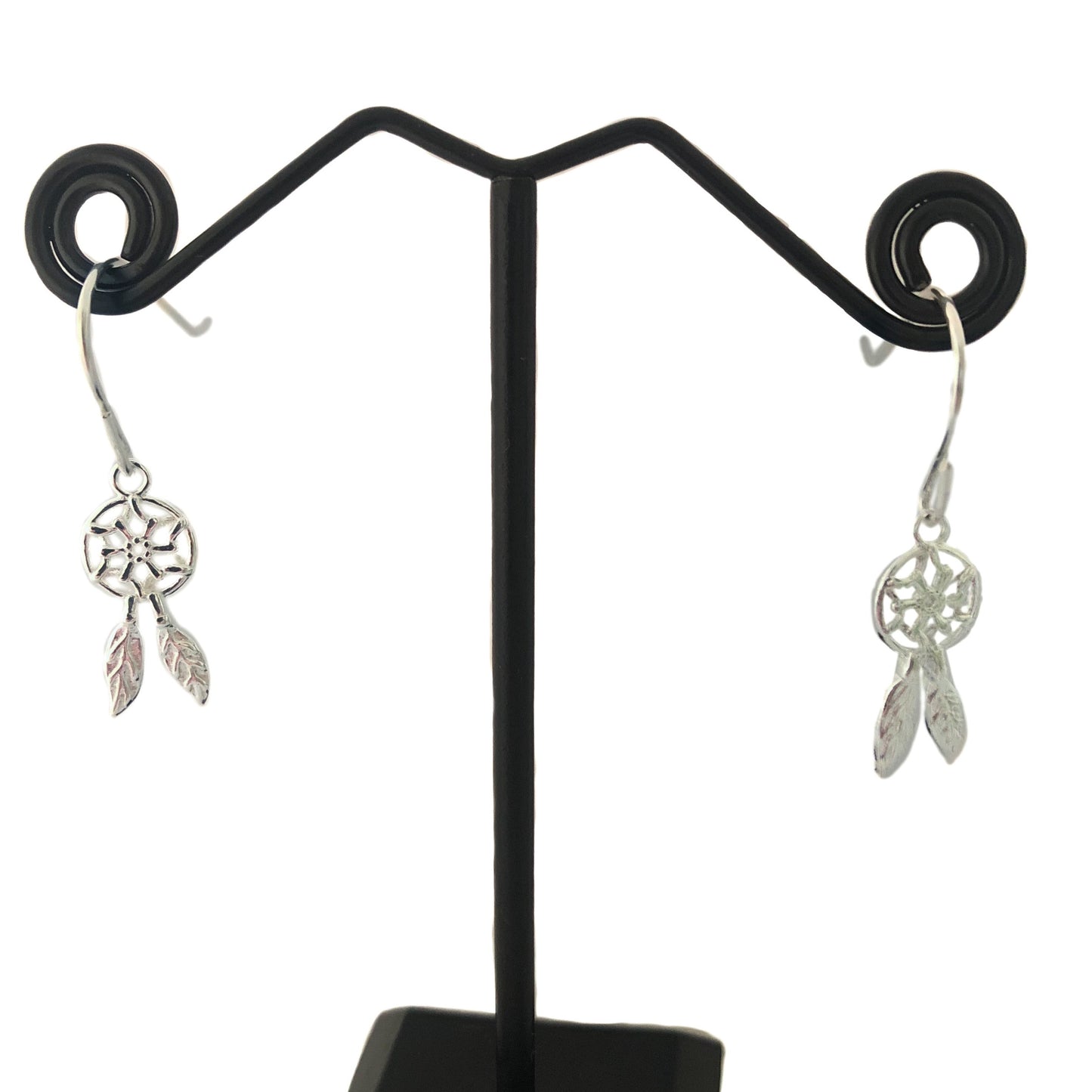 Dreamcatcher Silver Drop Earrings