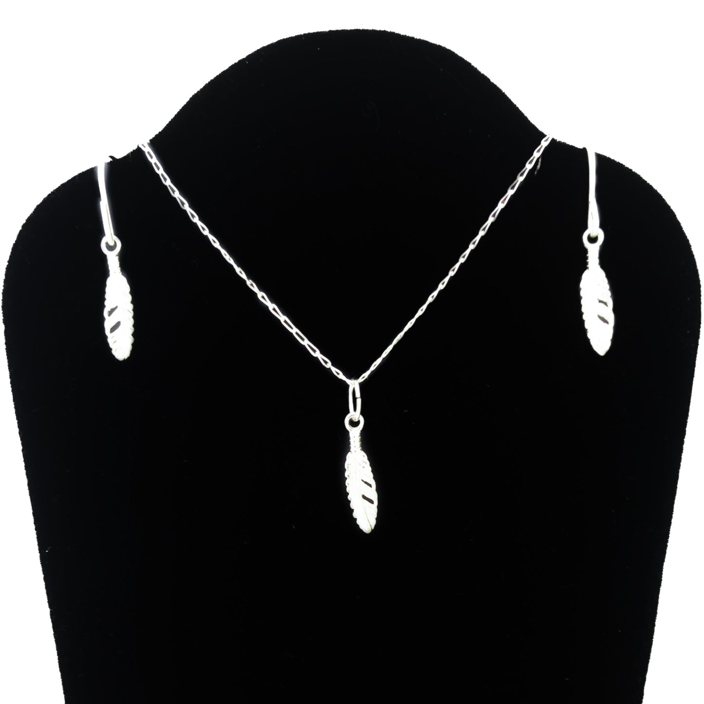 Floating Feather Charm Necklace