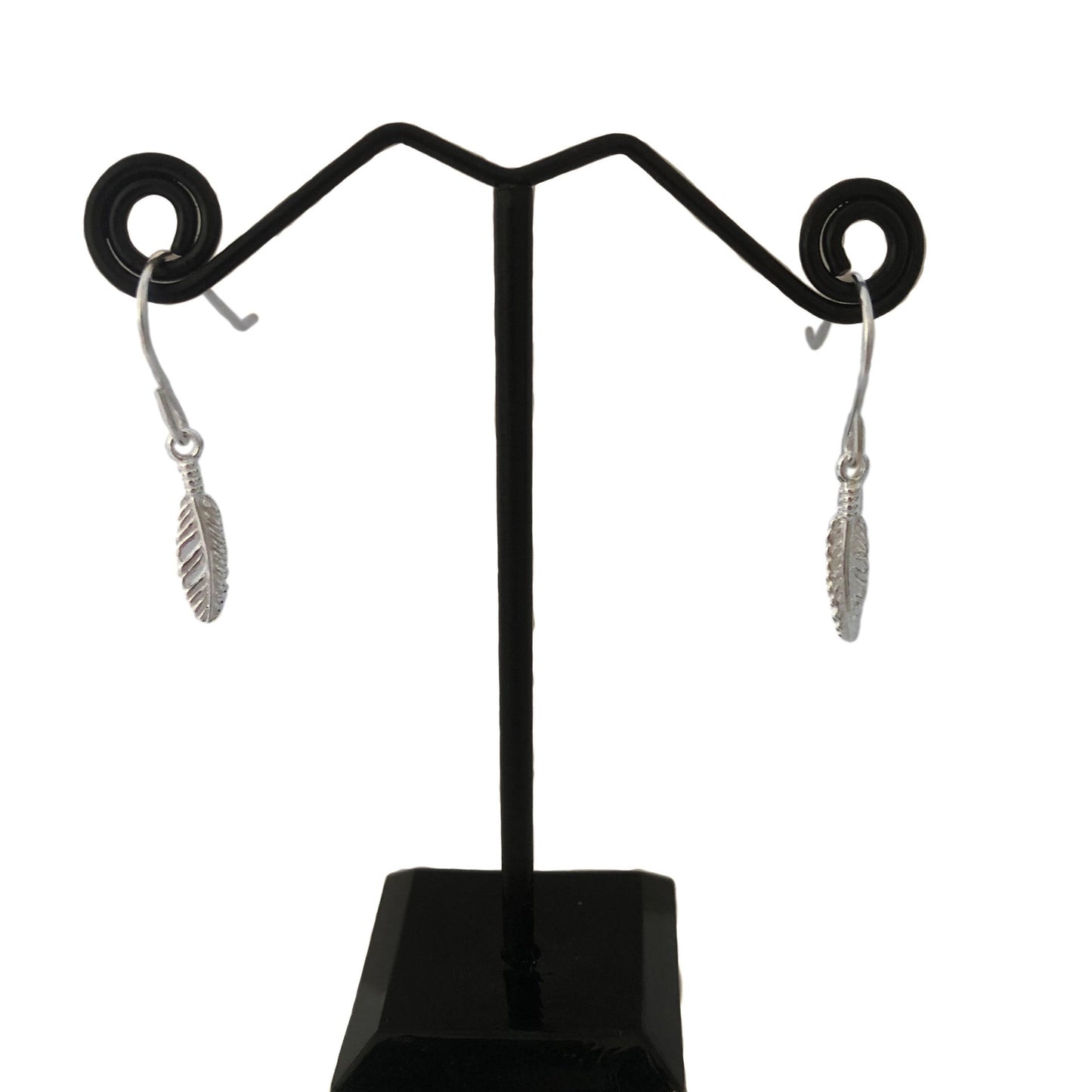 Floating Feather Drop Earrings