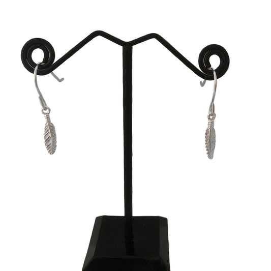 Floating Feather Drop Earrings