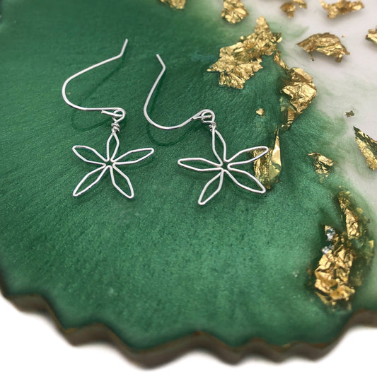 Handmade Wire Daisy Earrings