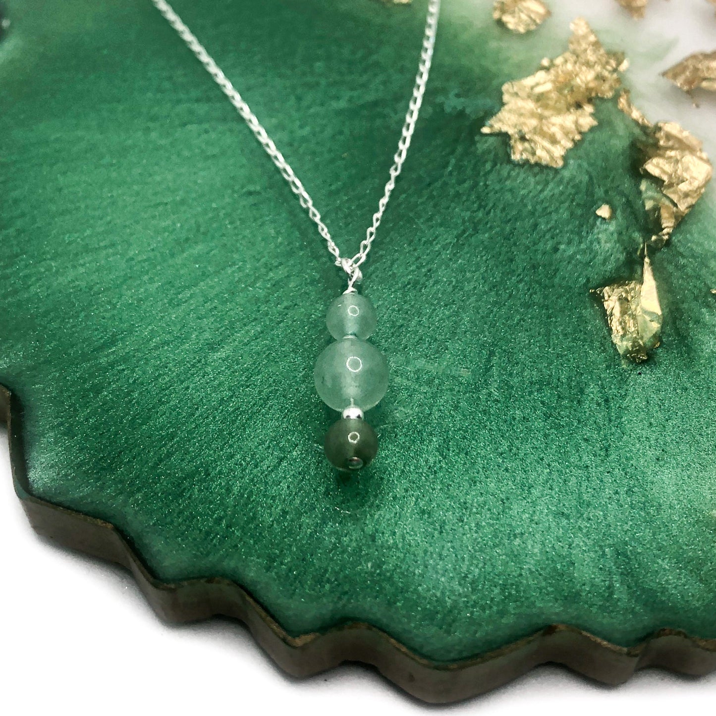 Crystal And Silver Drop Pendant Necklace