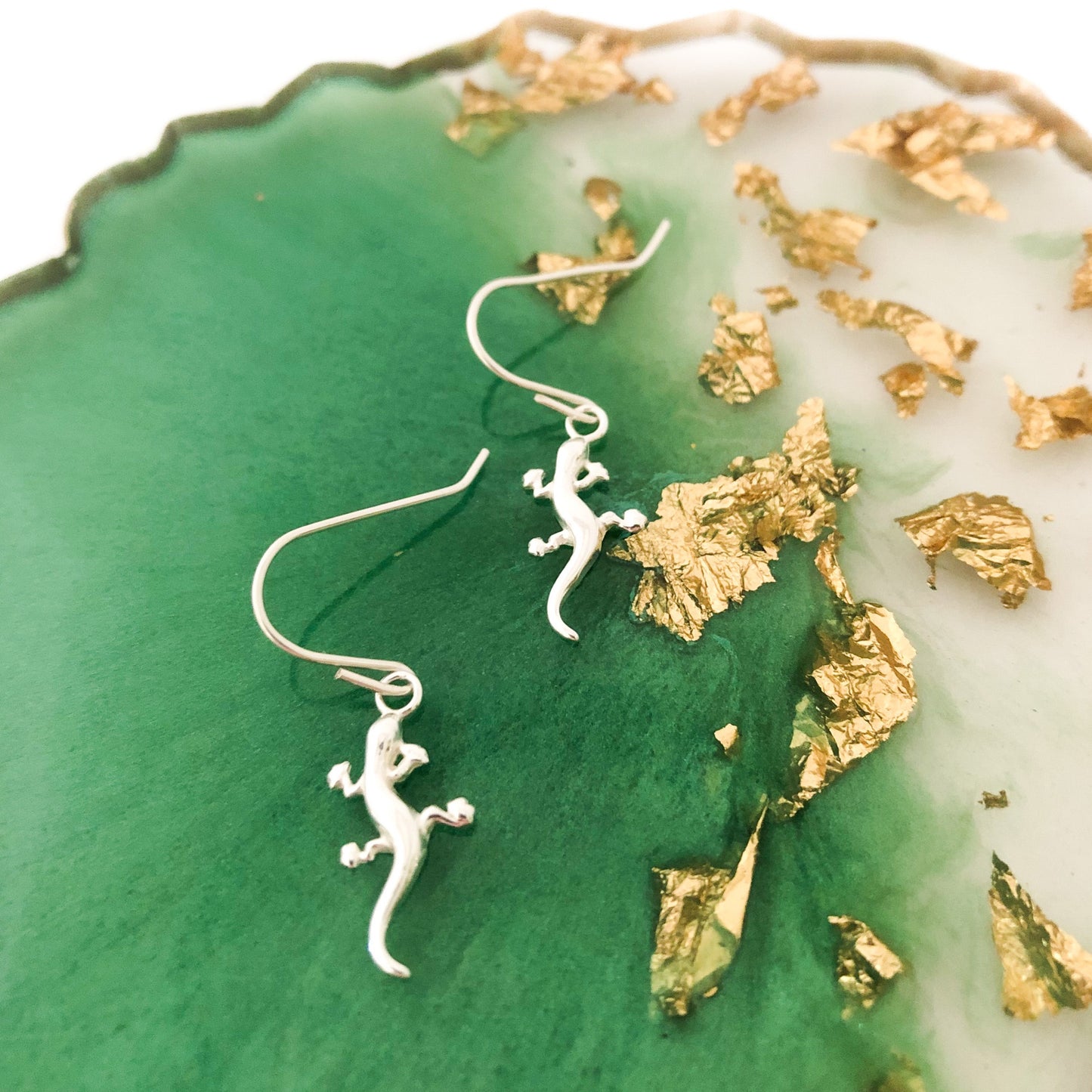 Quirky Mr Gecko Lizard Earrings