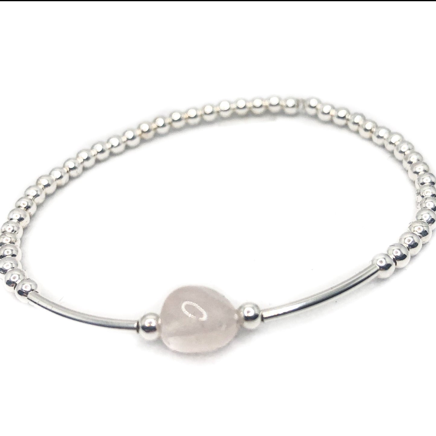 Statement Crystal Silver Stretch Bracelet