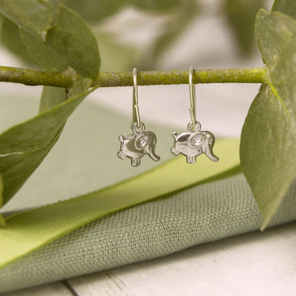 Elephant Drop Earrings