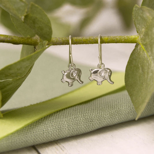 Elephant Drop Earrings
