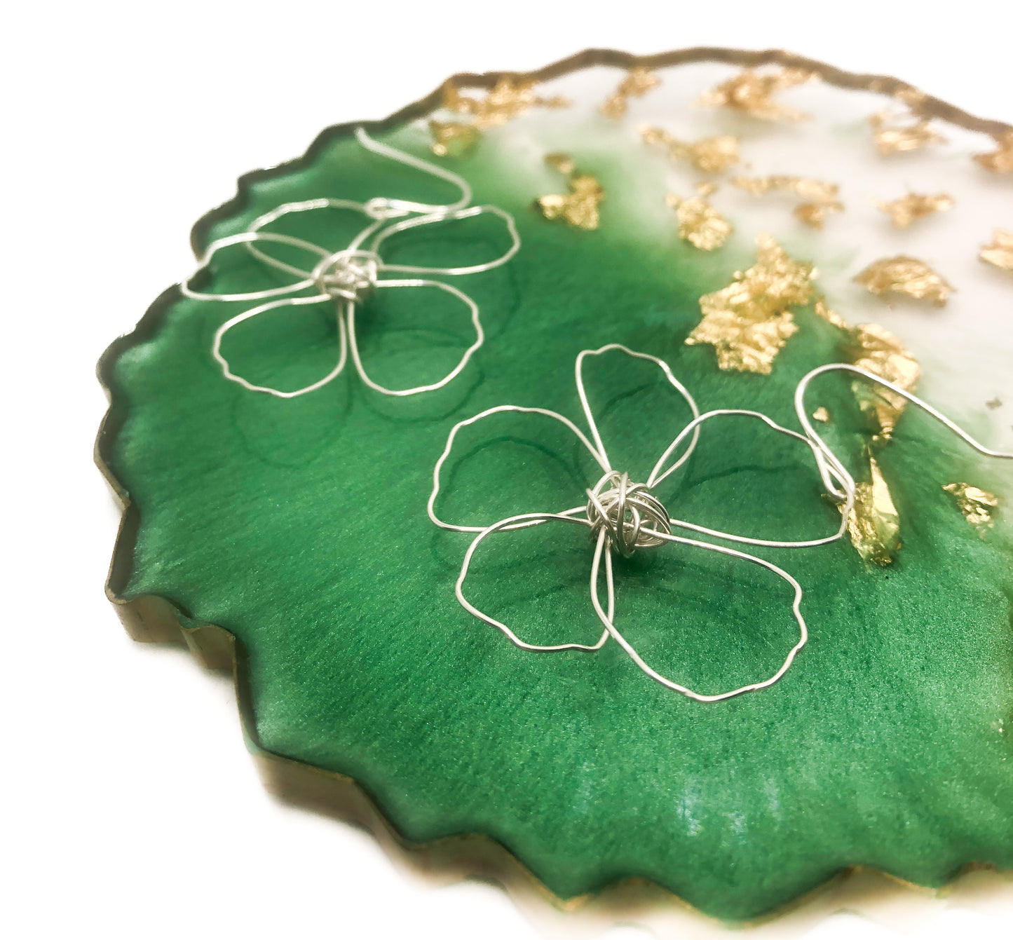 Statement Sterling Silver Flower Earrings