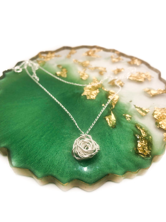 Twisted Rose Necklace