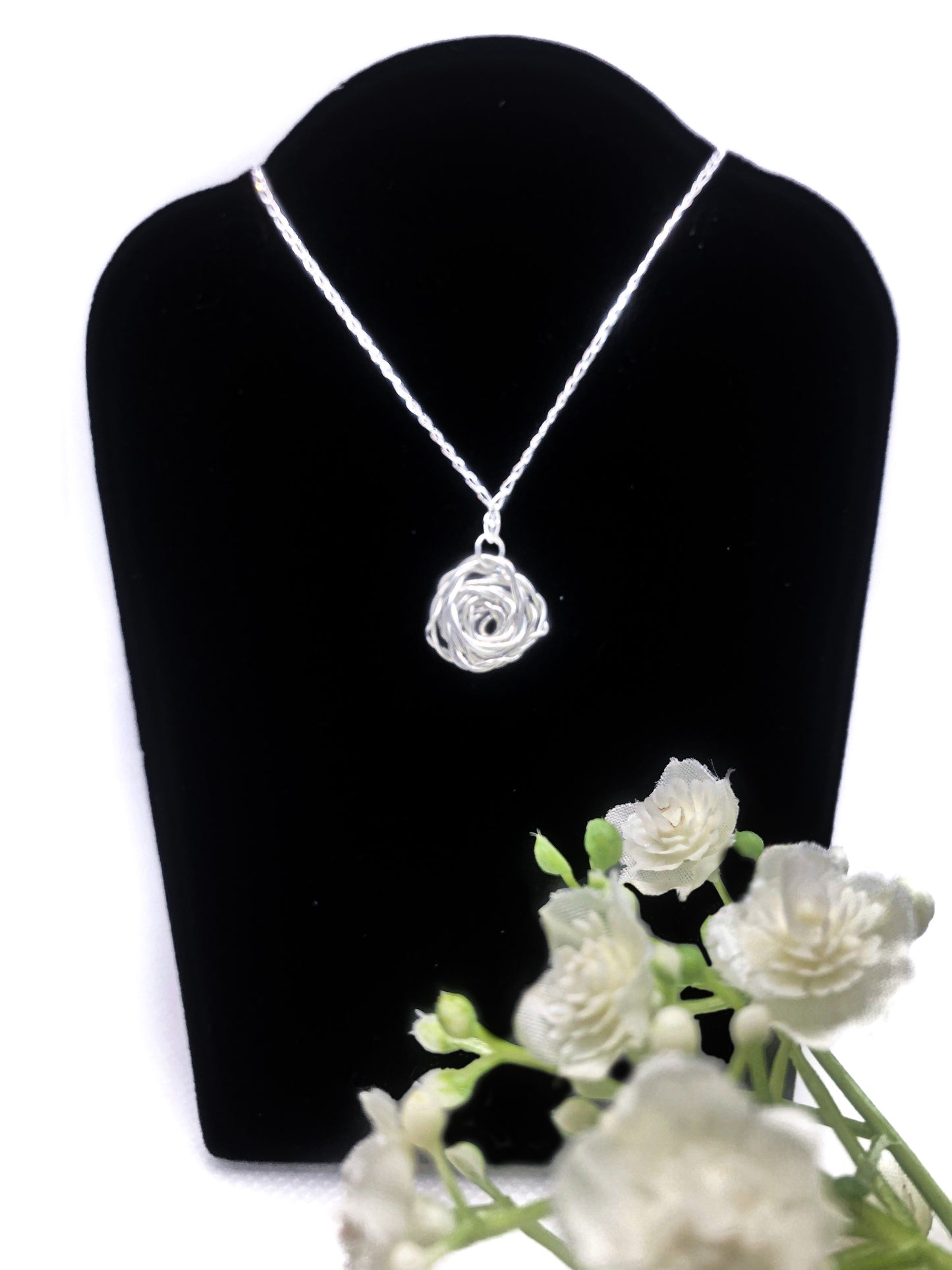 Twisted Rose Necklace