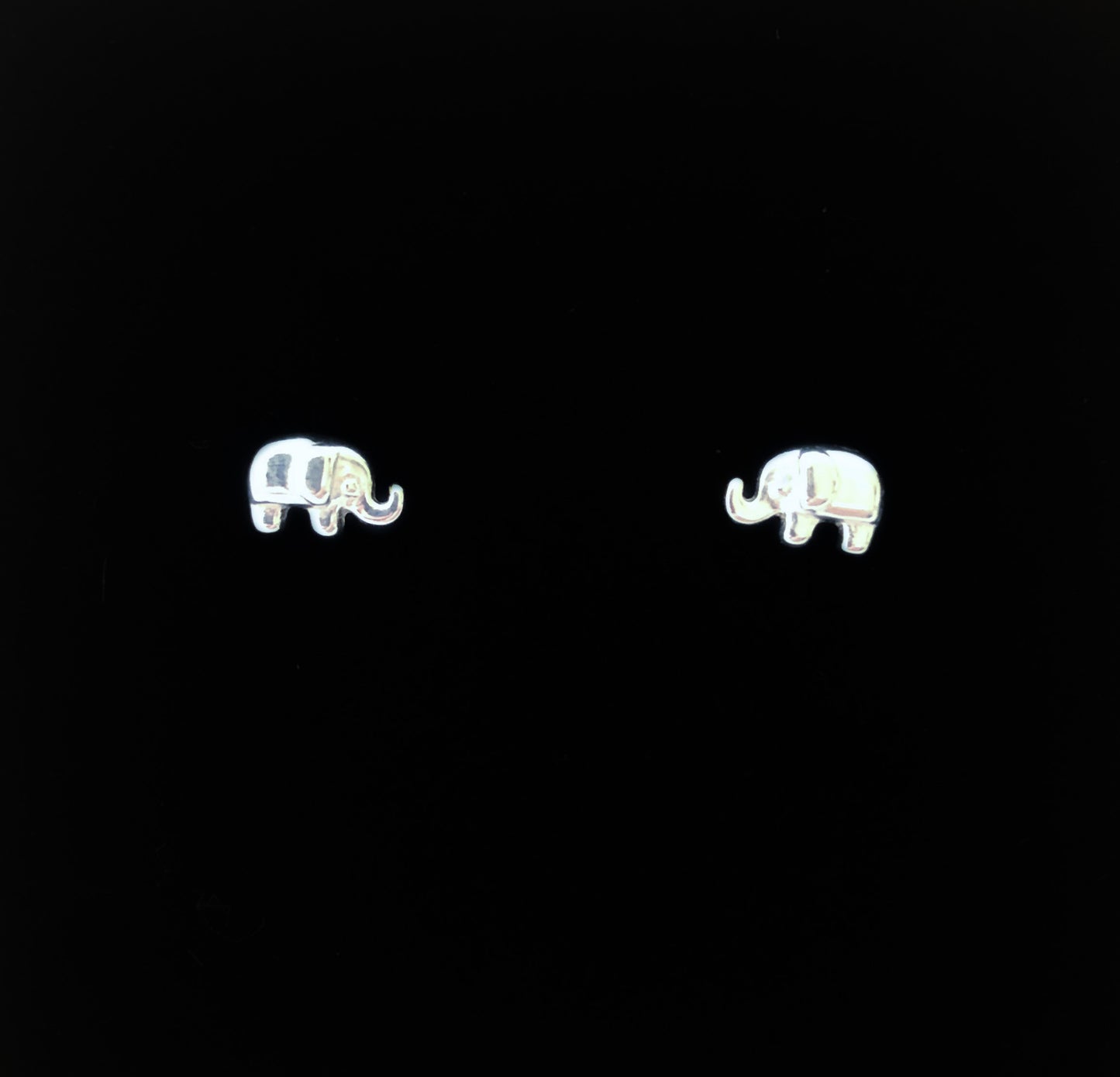 Silver Elephant Studs Earrings