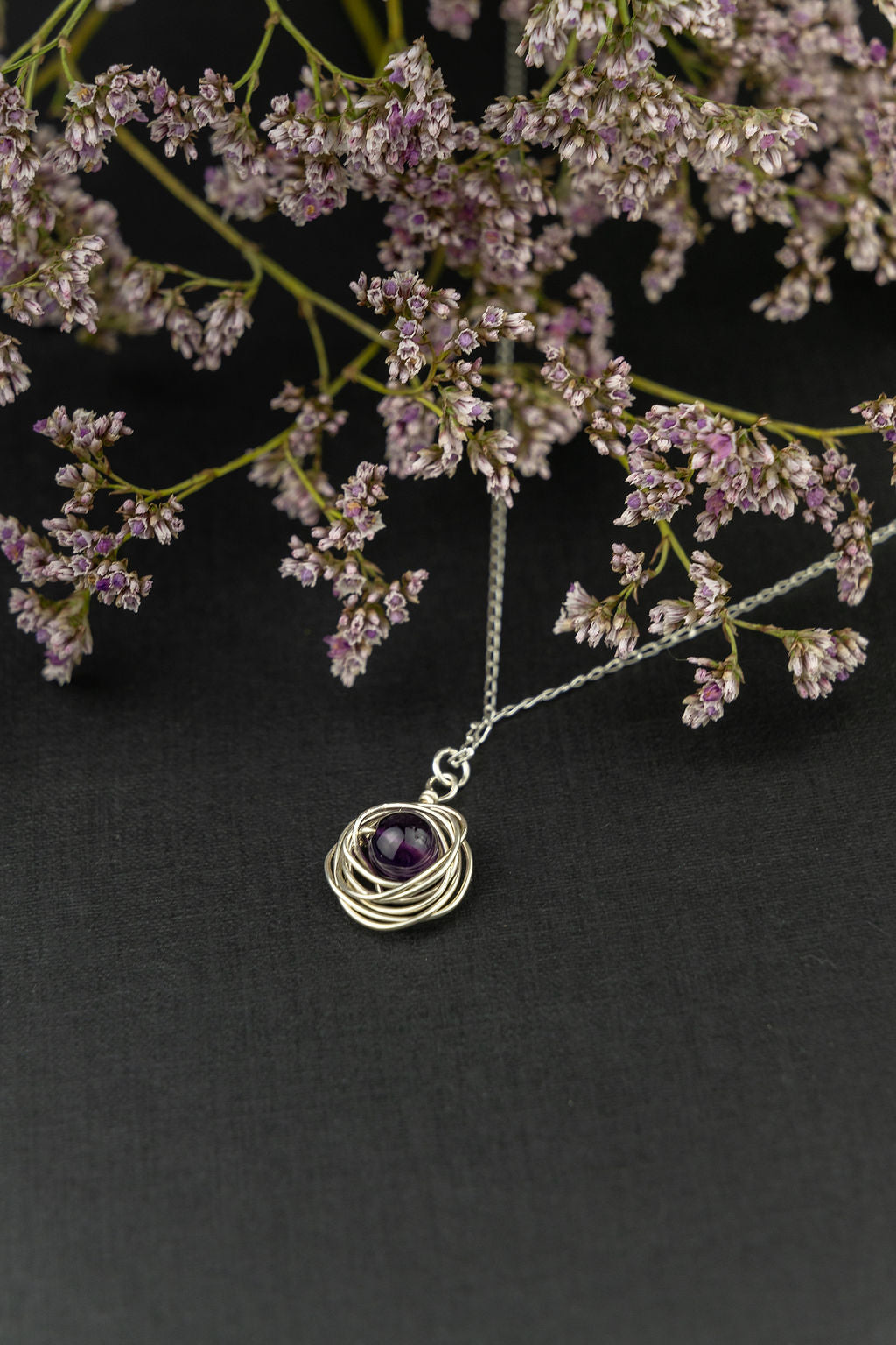 Sterling Silver And Crystal Cage Necklace – The Yorkshire