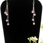 Silver Chain and Crystal Waterfall Earrings