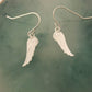Angel Wings Silver Charm Earrings