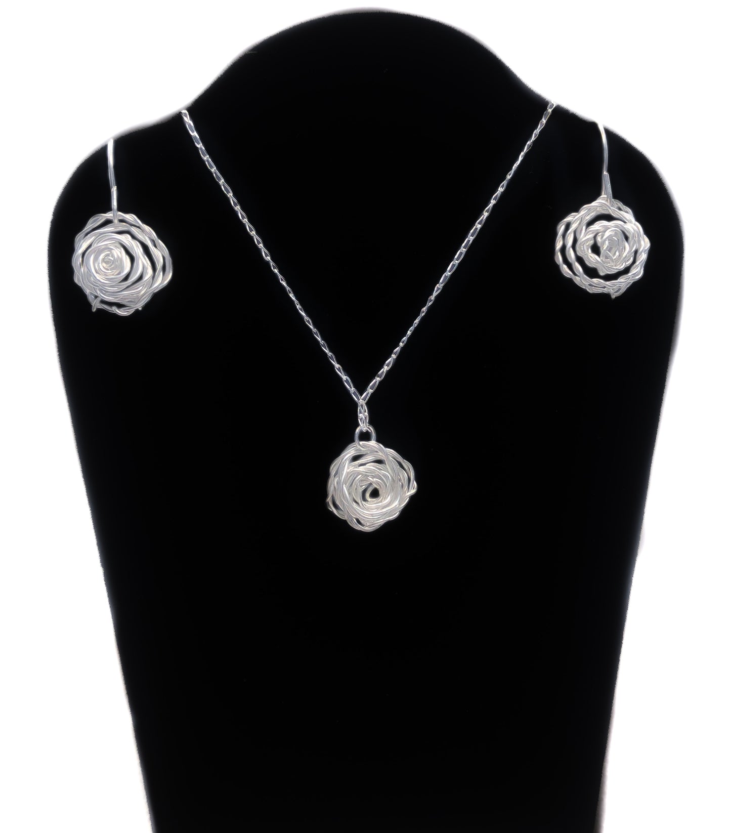 Twisted Rose Necklace